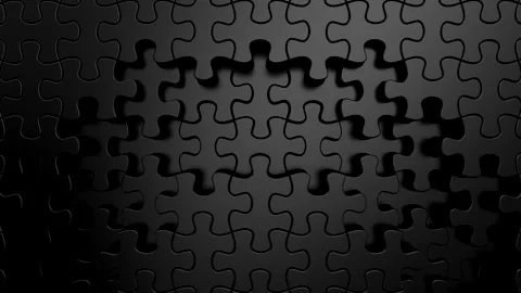 Puzzles Form a Wave Stock Footage 328721396
