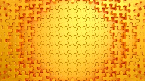 Puzzles Form a Wave Video stock 332163991