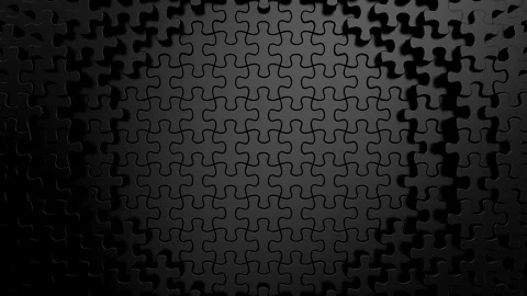 Puzzles Form a Wave Stock Footage 332164064