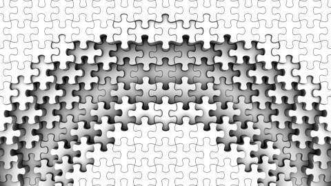 Puzzles Form a Wave Video stock 333174499