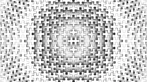 Puzzles Formed A Wave Stock Footage 123243344