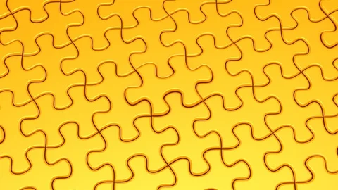 Puzzles Formed A Wave Stock Footage 126374920