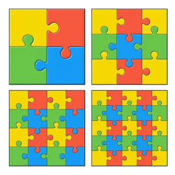 Puzzles Stock Illustration