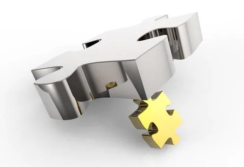 Puzzles partnership as concept Stock-Illustration