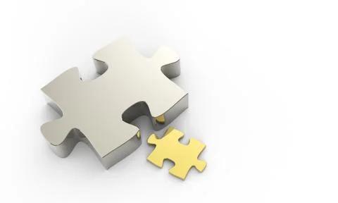 Puzzles partnership as concept Stock Illustration