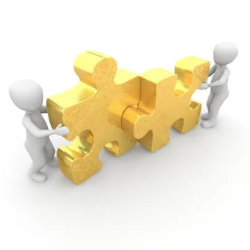 Puzzles push 4 Stock Illustration