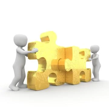 Puzzles push 8 Stock Illustration