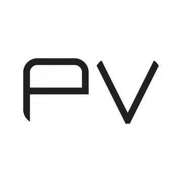 Pv initial letter vector logo icon Stock-Illustration