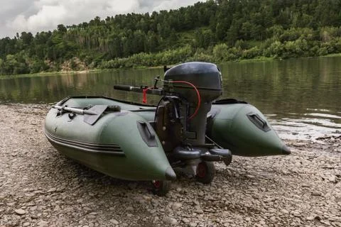 Pvc boat 스톡 사진