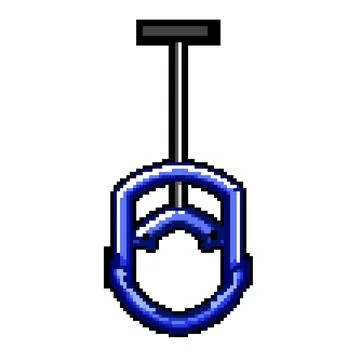 Pvc pipe cutter pixel art vector illustration Stock Illustration