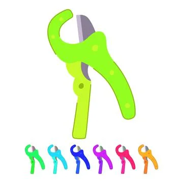 Pvc pipe cutter vector cartoon graphic Stock Illustration