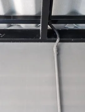 PVC pipe for electrical wire. Stock Photos