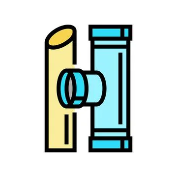 Pvc plastic color icon vector illustration Illustrazione stock