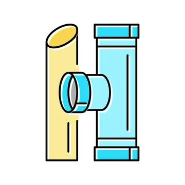 Pvc plastic color icon vector illustration Illustrazione stock