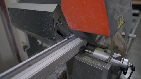 PVC plastic cutting process Video stock 150234863