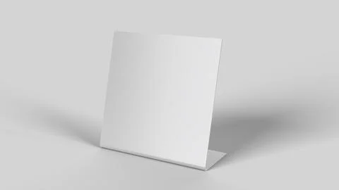 Pvc plastic display for advertising on stage, left view Illustrazione stock