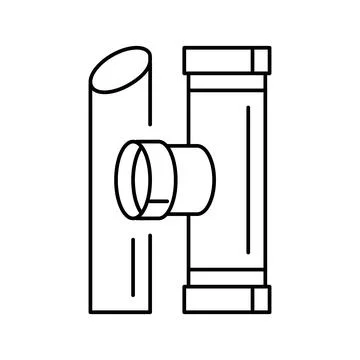 Pvc plastic line icon vector illustration Illustrazione stock