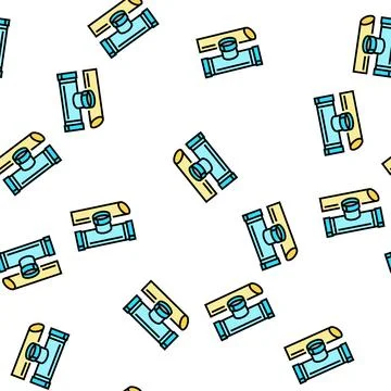 Pvc plastic vector seamless pattern Stock Illustration