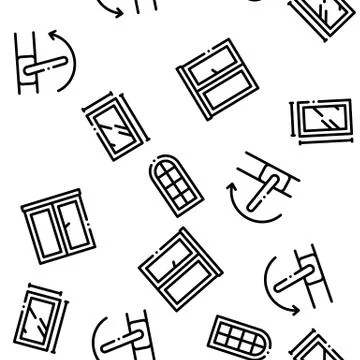 Pvc Window Frames Seamless Pattern Vector イラスト素材