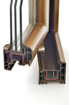 PVC window profile Stock Photos
