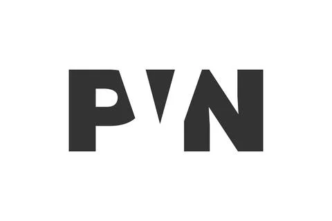 PVN logo design. Initial letter P V N bold font style for tech startups, co.. Stock Illustration
