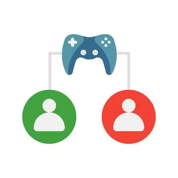 Pvp icon vector image. Stock Illustration