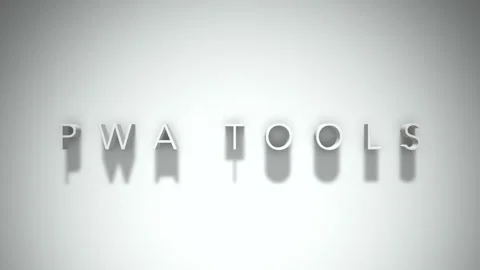 Pwa tools 3D title animation with shadows on a white background Stock-Footage 297268852