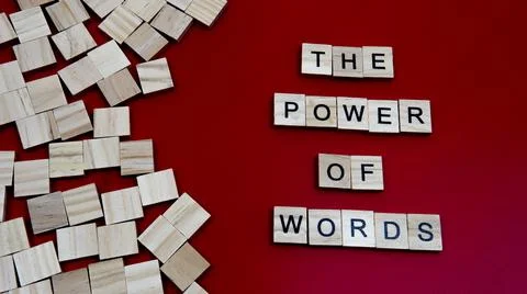 The pwer of Words Stock Photos