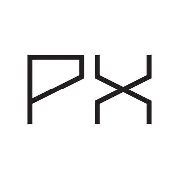 Px initial letter vector logo icon Stock-Illustration