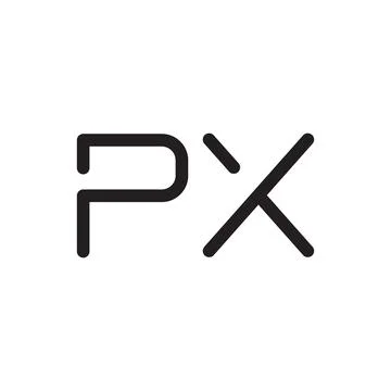 Px initial letter vector logo icon Stock Illustration