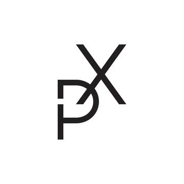Px initial letter vector logo 스톡 일러스트