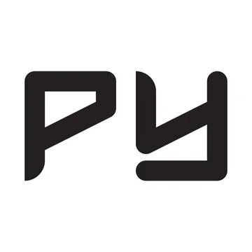Py initial letter vector logo icon Ilustração Stock