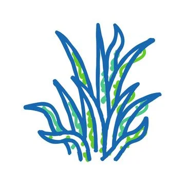 Pygmy chain sword icon doodle illustration Stock Illustration
