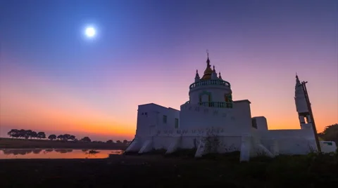 Pyi Lone San Dat Paung Su Pagoda of Mandalay City, Myanmar Stock Footage 59654322