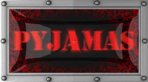 Pyjamas on led 動画素材 8730821