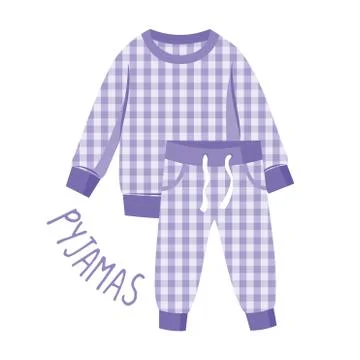Pyjamas paper vector illustration Stock Illustration