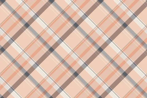 Pyjamas seamless texture pattern, platform fabric check vector. Mid tartan .. Stock Illustration