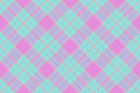 Pyjamas seamless vector pattern, checking tartan textile fabric. Skirt back.. 库存插图
