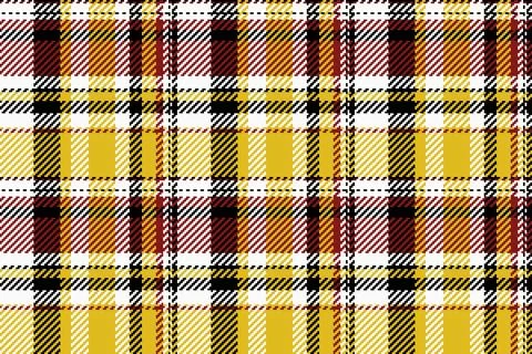 Pyjamas vector fabric plaid, yellow tartan background check. Quiet pattern .. Stock Illustration