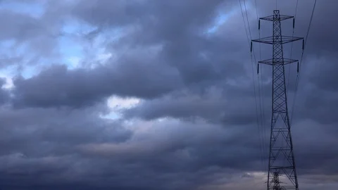 Pylon and cloud time lapse 4k Vidéo 99126486