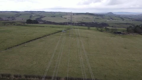 Pylon wires Stock Footage 337000111