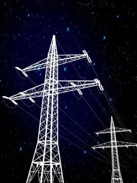 Pylons Stock Illustration