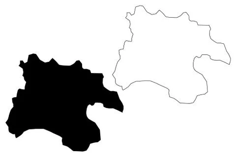 Pyongyang Directly Governed City map vector.... Stock Illustration