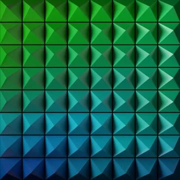 Pyramid as abstract background. 3D rendered pattern. Illustrazione stock