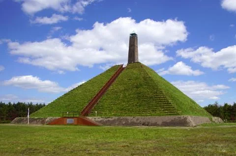 The Pyramid of Austerlitz, the Netherlands. Stock Photos
