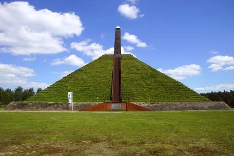 The Pyramid of Austerlitz, the Netherlands. Stock Photos