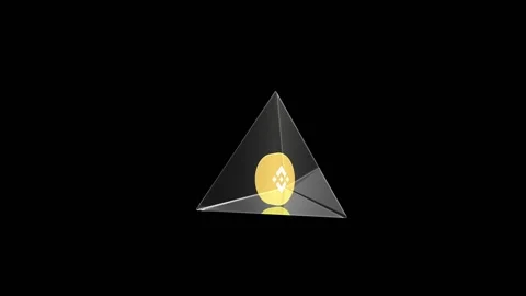 Pyramid binance coin-sh Stock Footage 180509086