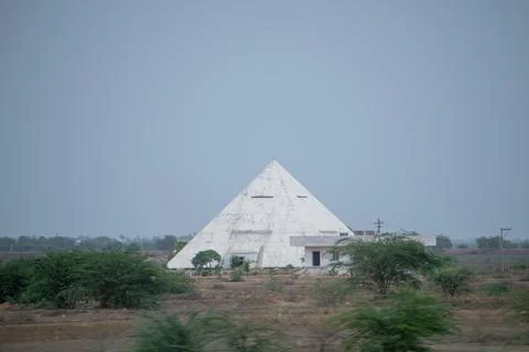Pyramid like building Stock Photos
