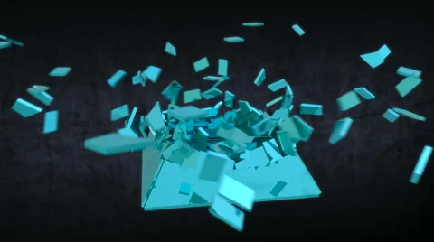 Pyramid built from parts.Alpha matte Stock Footage 46422720