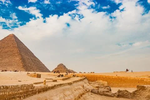 The pyramid in Cairo, Egypt Stock Photos